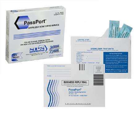 PassPort® Sterilizer Monitoring Service Passport Mailing System by SPS Medical Supply Corp.  ID PS-012